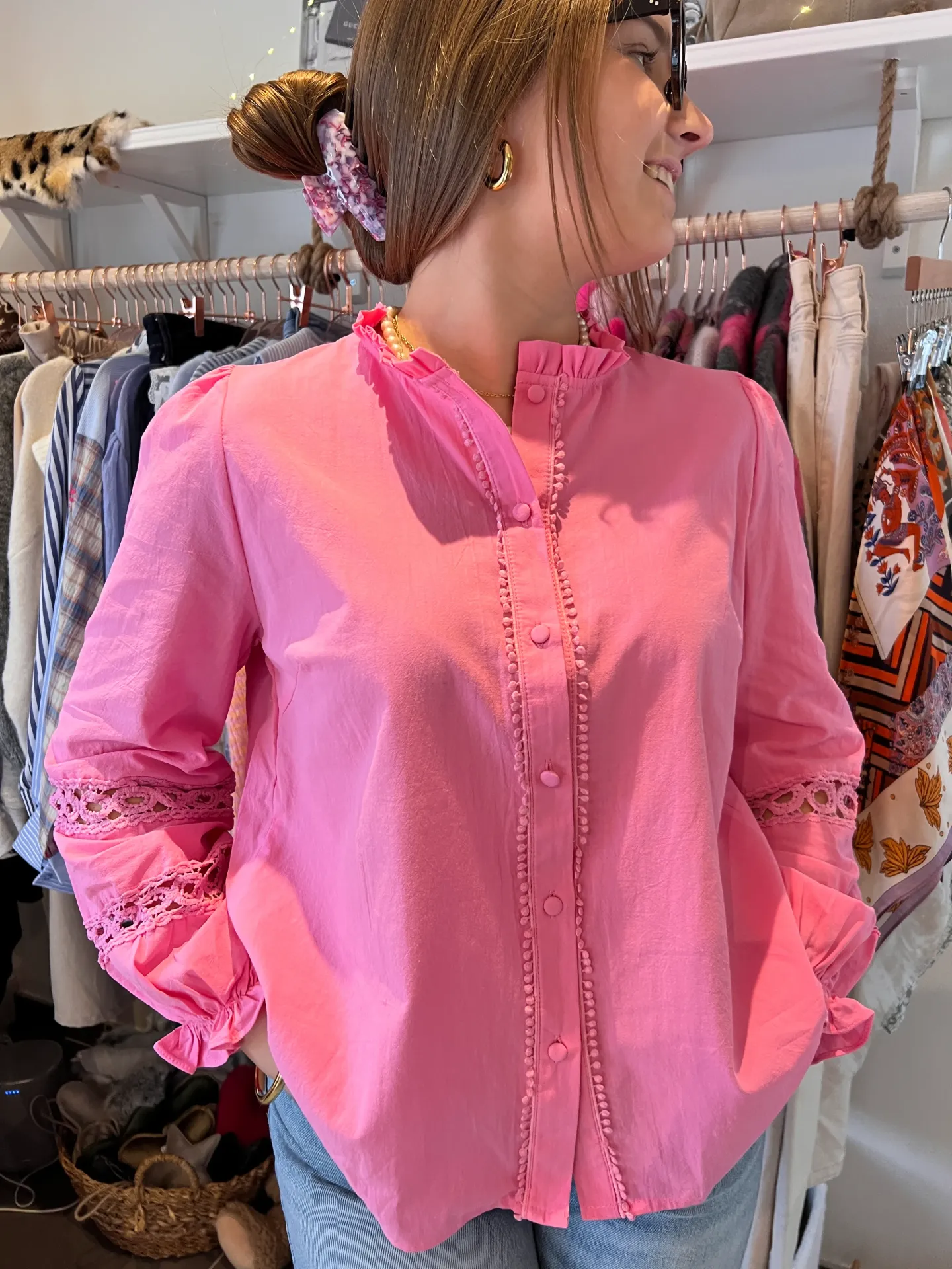 Chemisier Emma (Rose, M/L)