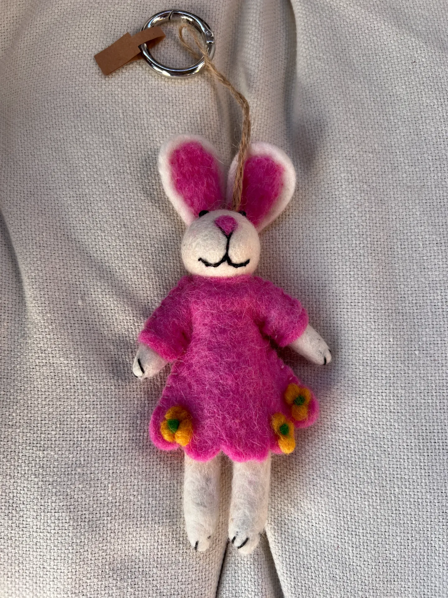 Porte clés Lapin (Fuchsia)