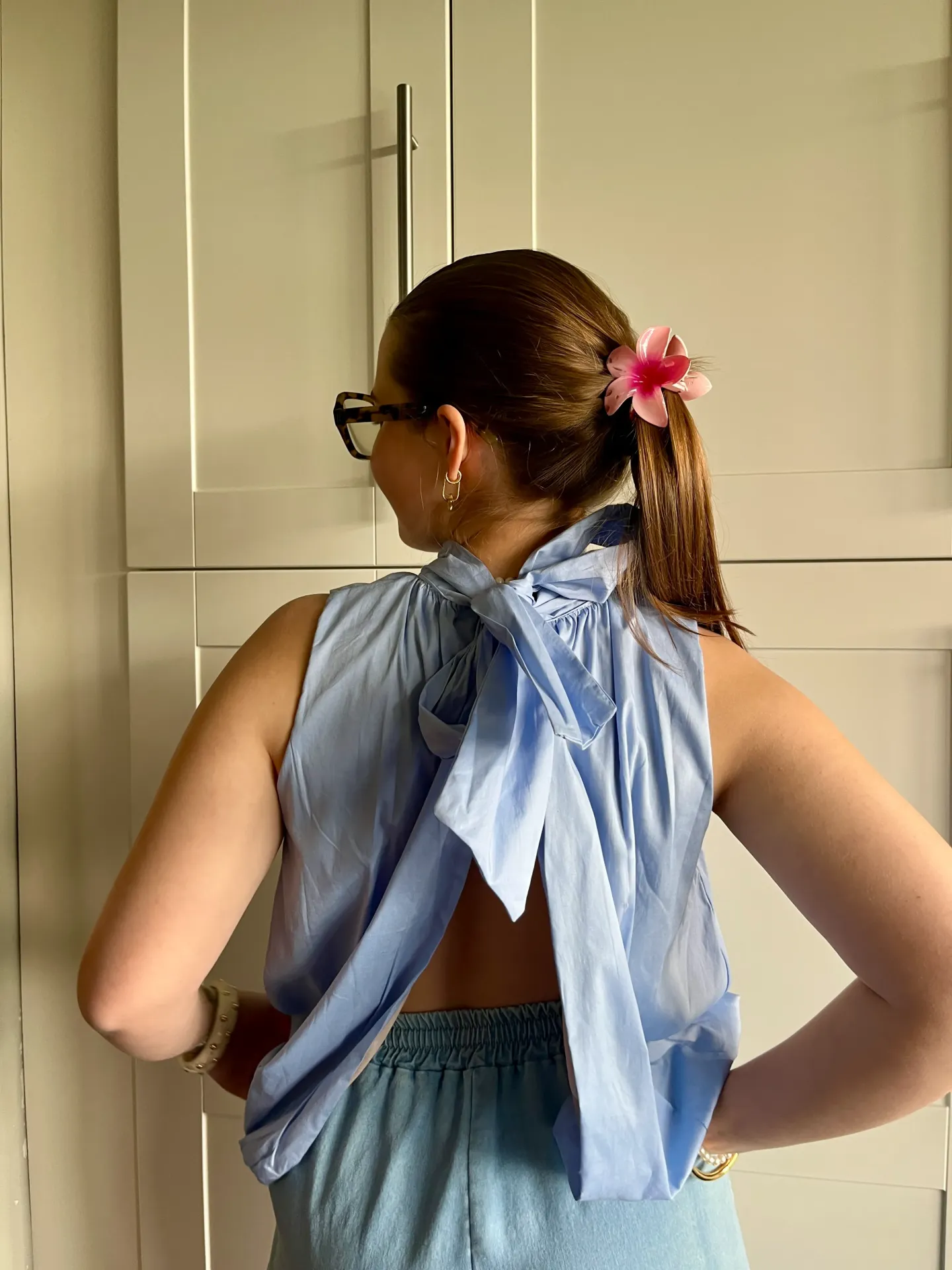 Blouse Capri (Bleu)